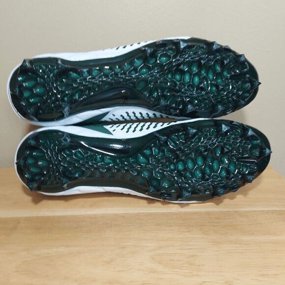 Nike Alpha Menace Pro 2 Mid Football Cleats White Green BV3945-107 Men's 12.5 - Picture 6 of 7